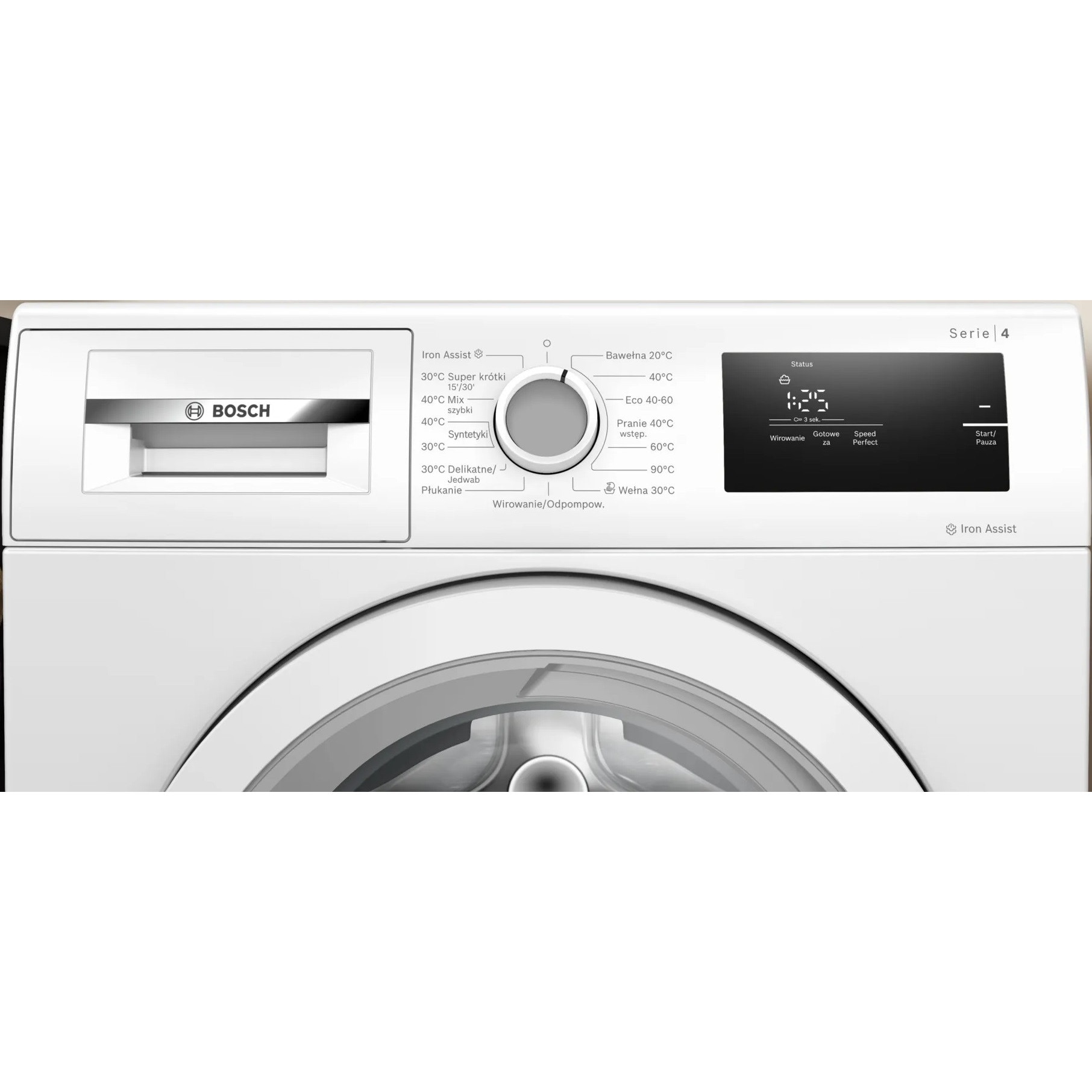 Masina de spalat rufe Bosch WAN2405MPL, 8 kg, alb, 1200 RPM, 598x845x590 mm