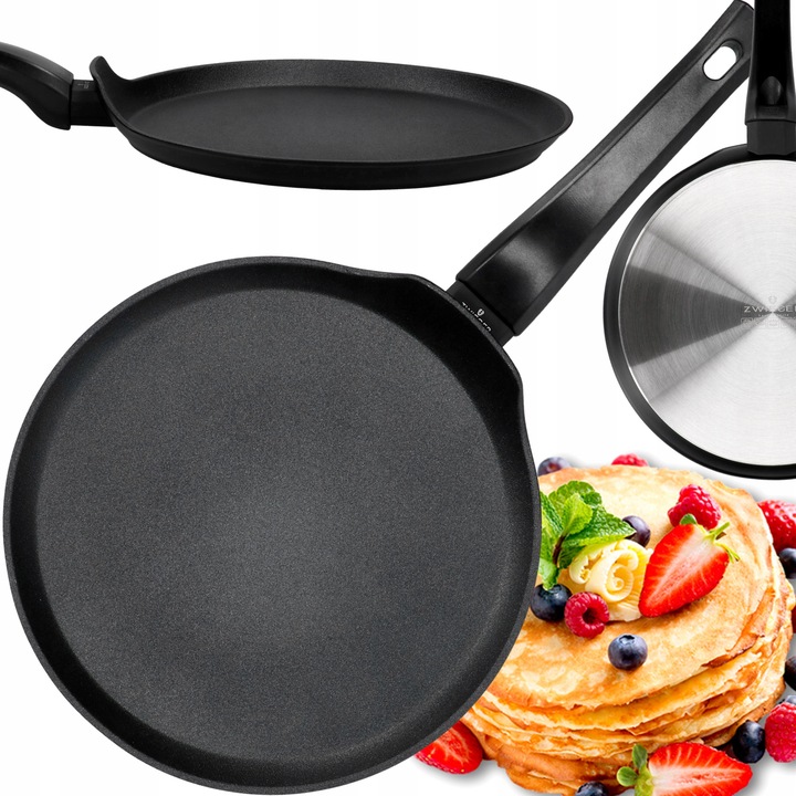 Zwieger Caldo palacsintasütő serpenyő 26 cm, tapadásmentes, fekete
