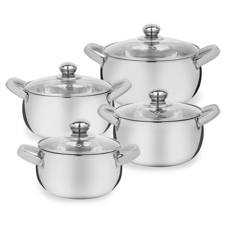 Set oale Tadar Ada 8 el, inox, 1.2-3.4l, argintiu