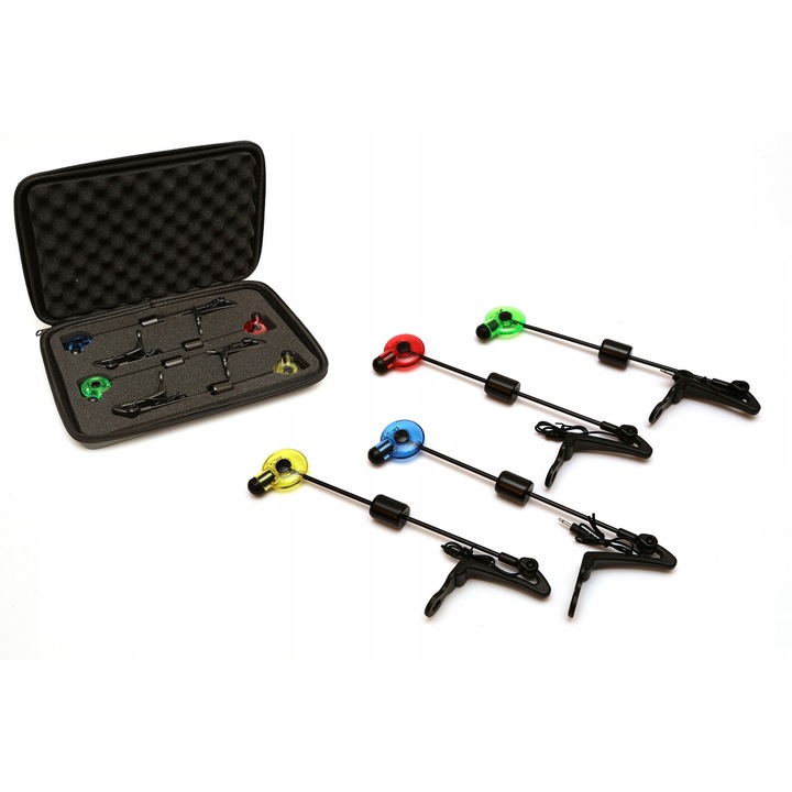 Set swingere York, 4 culori vizibile, sistem de semnalizare pescuit