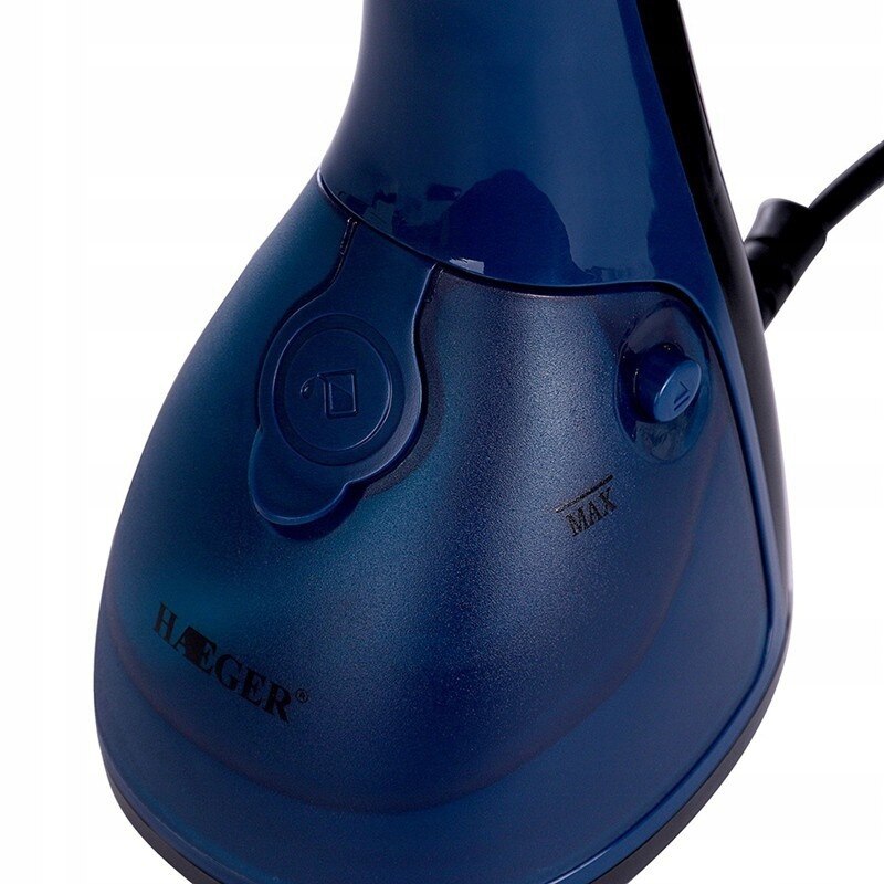 Steamer de imbracaminte Haeger, 1370W, 250ml, albastru inchis, dimensiuni 15x27,5cm