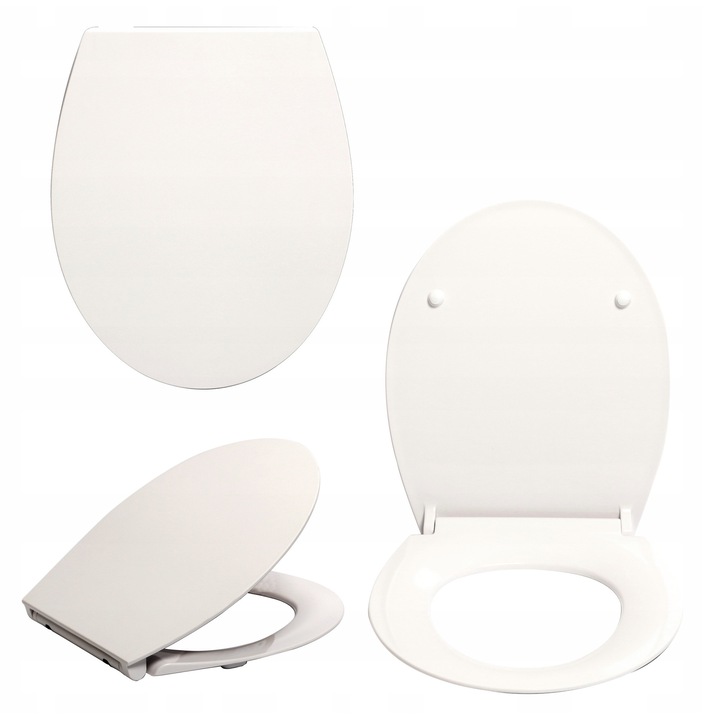 Deska sedesowa TEKAN UF88, slim, antibakteryjna, 450-470x365mm, set montaj inclus