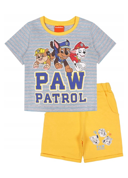 Комплект блуза и къси панталони Paw Patrol, 128см, многоцветен, памук, 128 CM