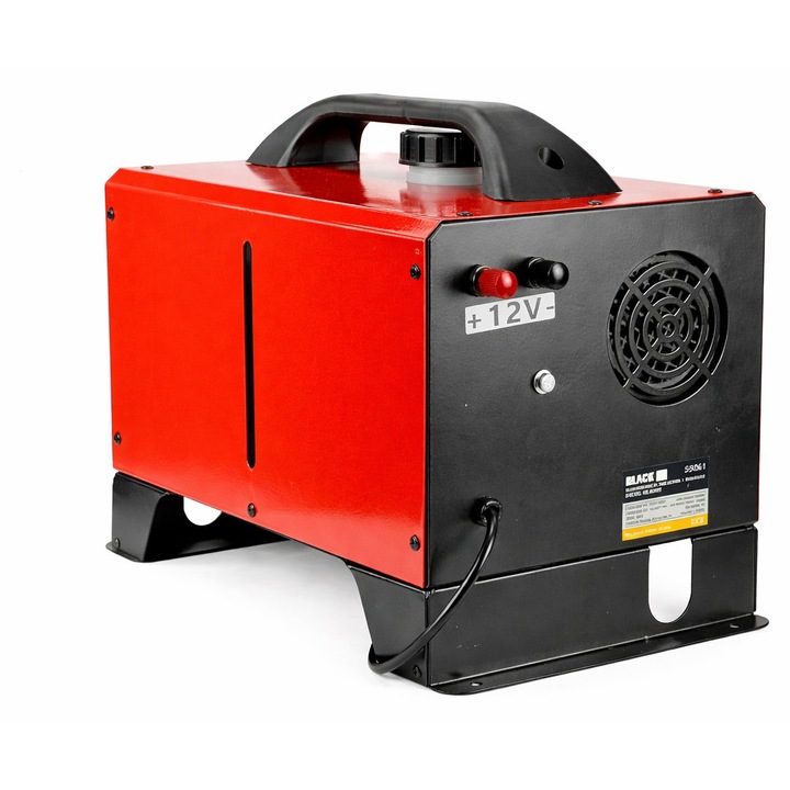 ELEKTROMET 9 kW dízel fűtés, olaj, 12V/230V, távirányítóval, komplett szerelőkészlet