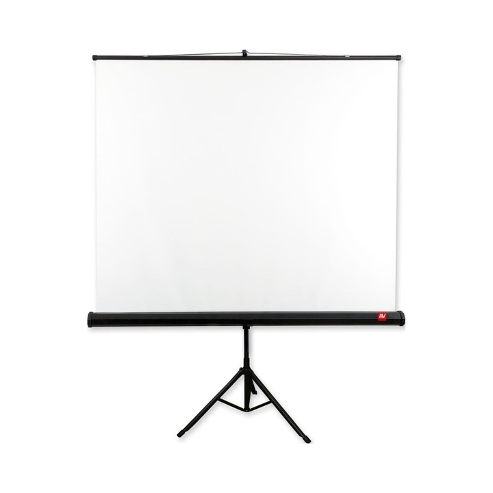 Преносим прожекционен екран Avtek Tripod Standard 150, 150x150cm, матово бяла повърхност, стойка на триножник