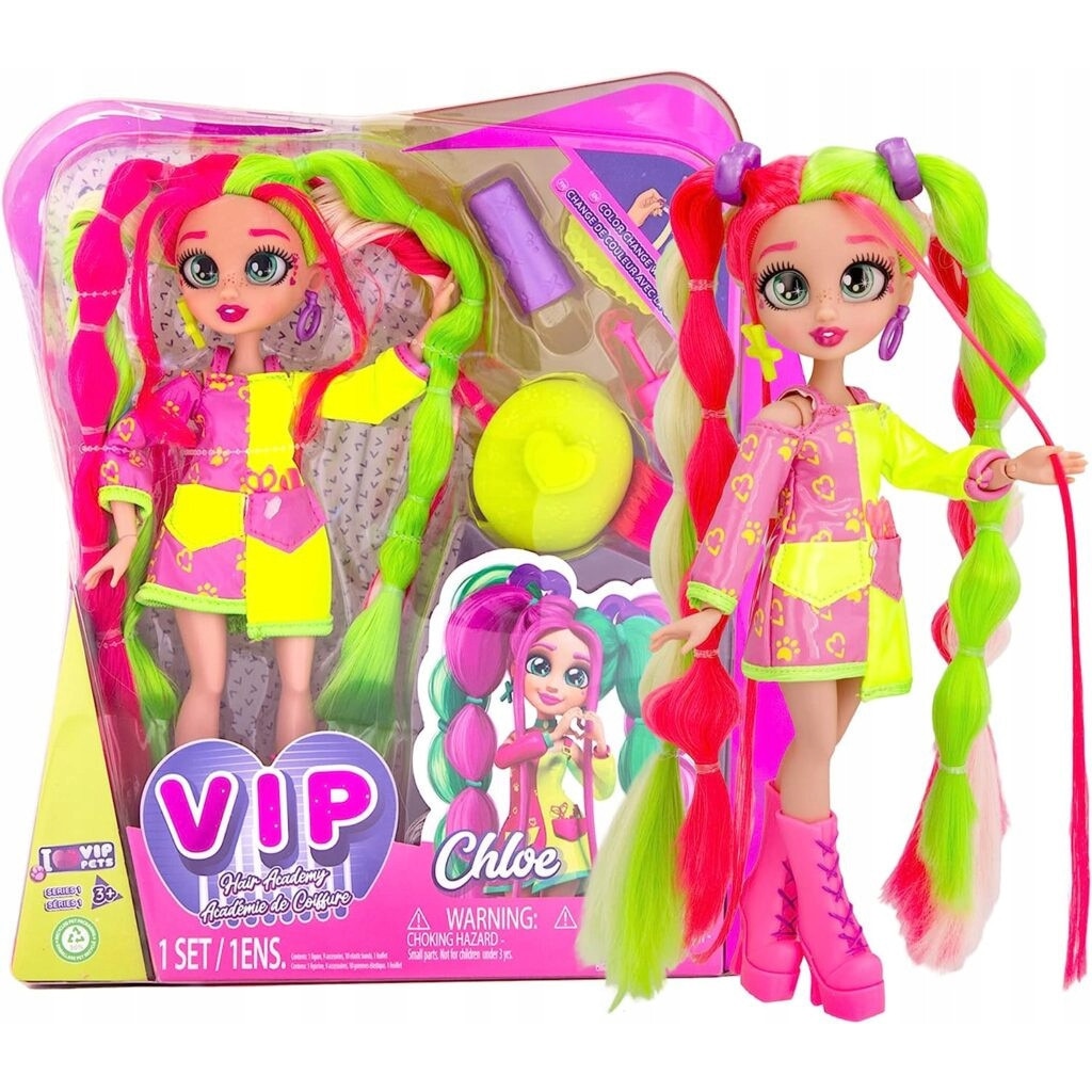Mini caine surpriza cu par lung S5, VIP Pets Glam Gems, Multicolor