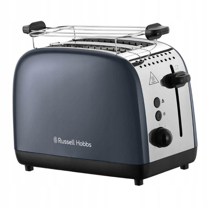 Тостер Russell Hobbs Colours Plus 2S, 1600W, 6 нива, сив, за 2 филии