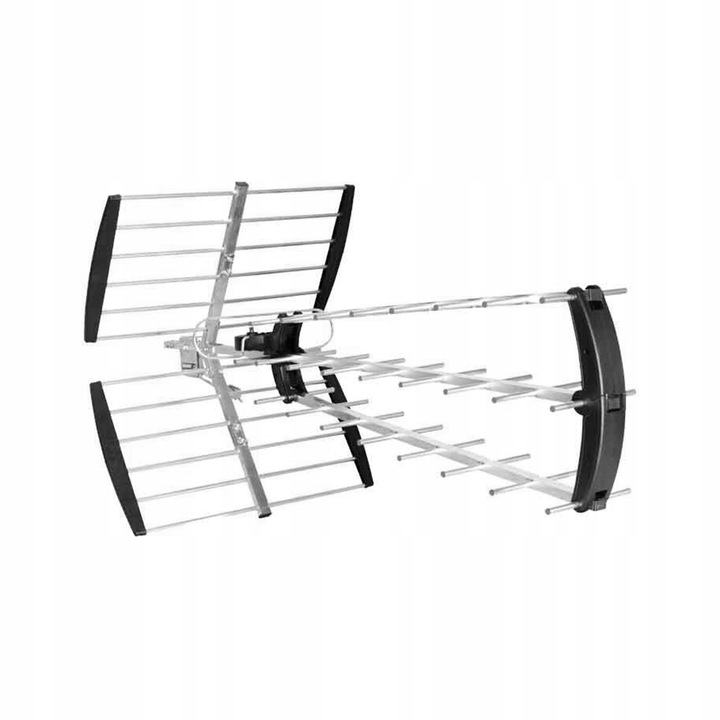 Antena TV directionala DPM DVB-T2 UHF 4K, 120km, 105x55cm, rezistenta la intemperii