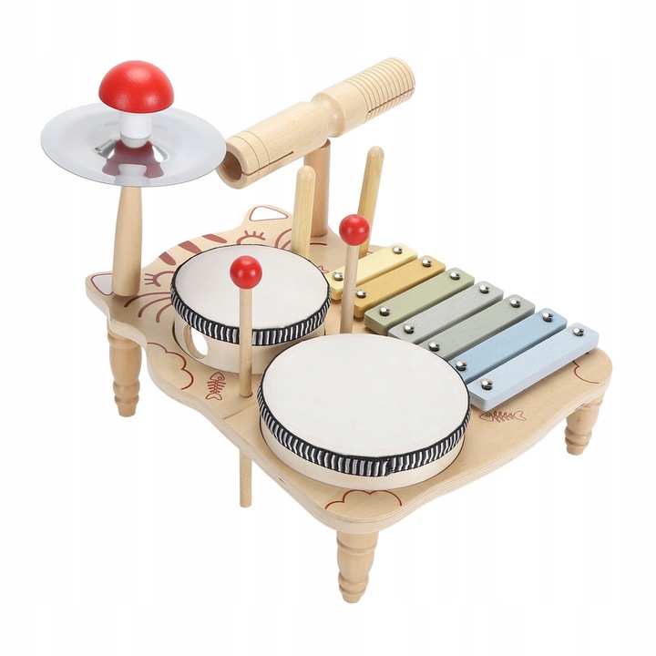 Set instrumente muzicale de jucarie, Montessori, pentru copii