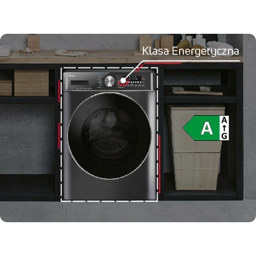 Masina de spalat rufe Amica WA5S814ALiSH, 8 kg, 1400 RPM, alb