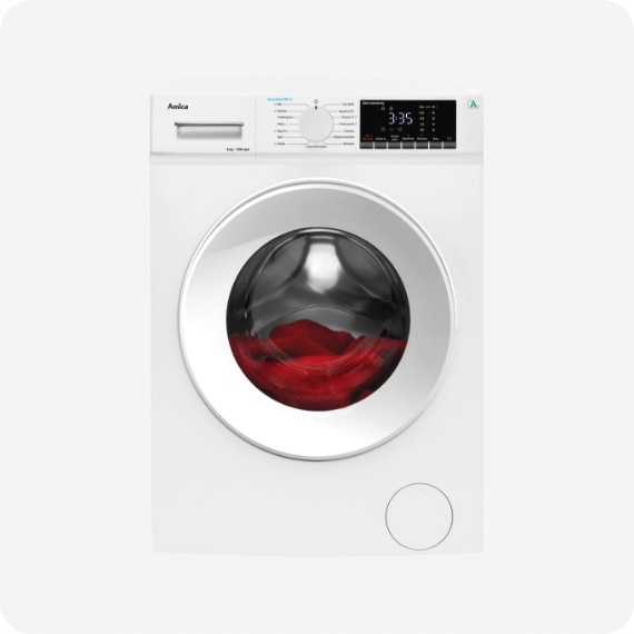 Masina de spalat rufe Amica WA5S814ALiSH, 8 kg, 1400 RPM, alb