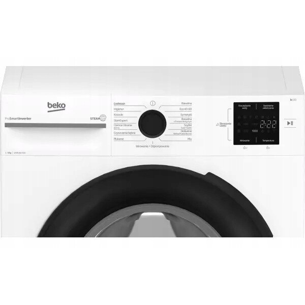 Masina de spalat rufe Beko b100, 9kg, 1200rpm, alb, 51,8x60x84,5cm