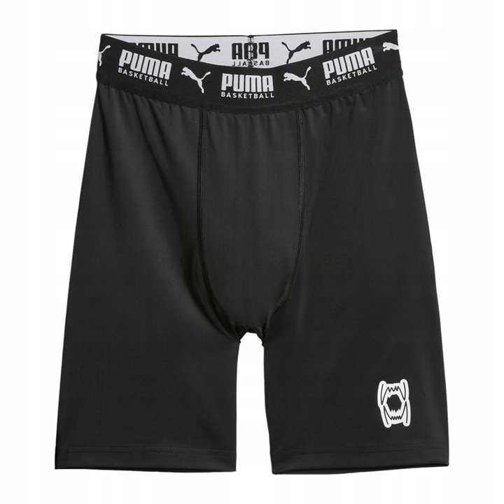 Pantaloni scurti sport barbati Puma Hoops Team, negru, poliester/poliuretan