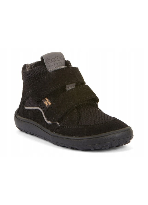 Детски боти Froddo, модел G3110266-20, barefoot, черен, естествена кожа, закопчаване с велкро