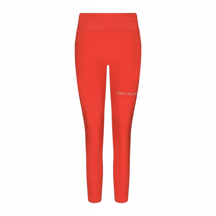 Colanti sport femei Gym Glamour Push Up, portocalii, fara cusaturi, elastan, L INTL