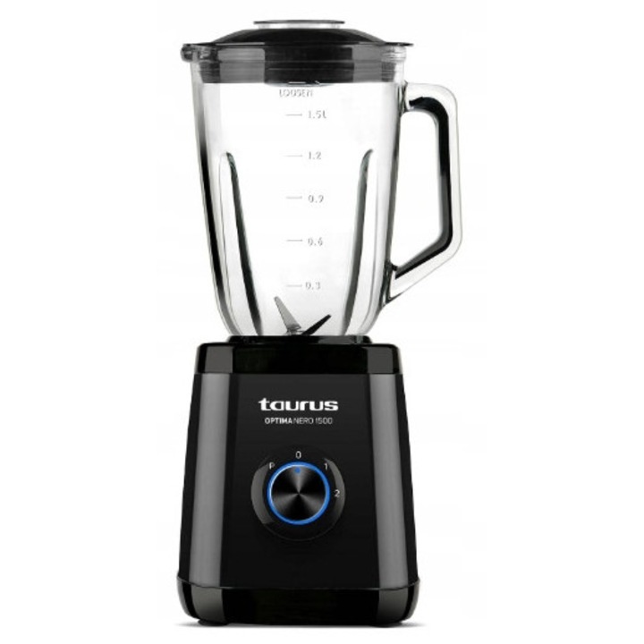 Blender vertical YoloDiem 1500W, 4 lame titan, 12 viteze, cu capac de silicon