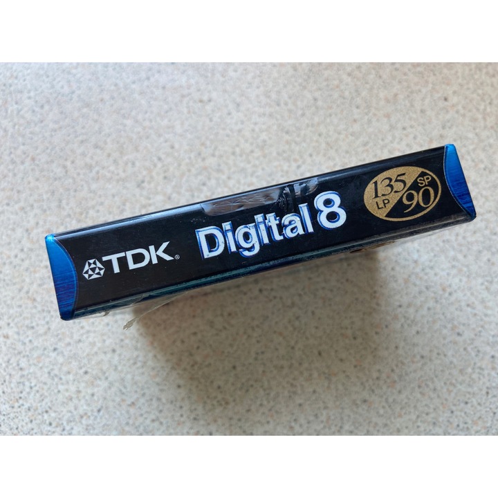 TDK Digital 8 kazetta 135 LP 90 SP, 60 perc SP, 90 perc LP