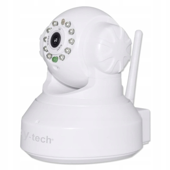 Camera de supraveghere IP Jay-Tech IP6021W, 0,3 Megapixeli, rotire 355°, dimensiuni 10,3x12,6x11cm