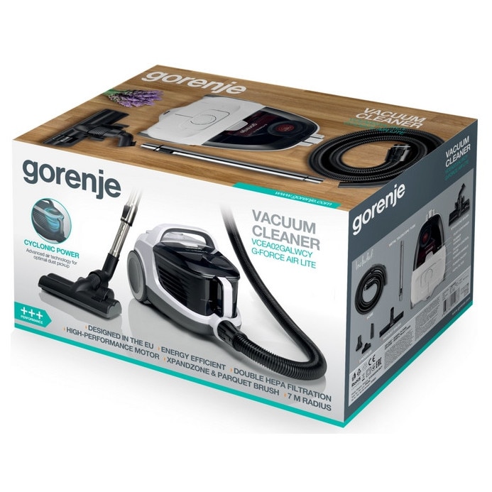 Aspirator Gorenje VCEA02GALWCY 700 W, 3 accesorii, alb, 7m