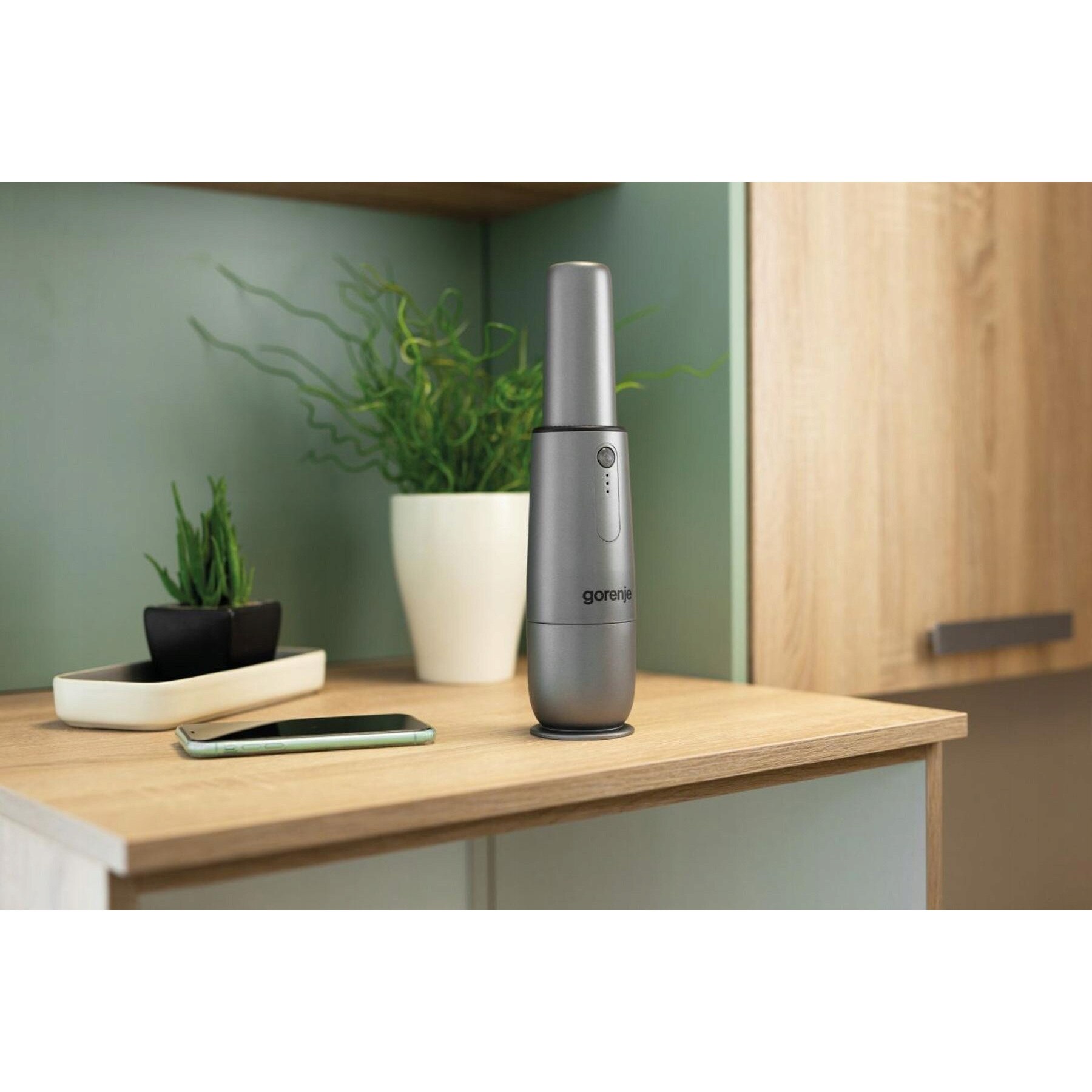 Aspirator fara fir Gorenje, model MVC72HGA, 10W, HEPA, antracit, 0.1l