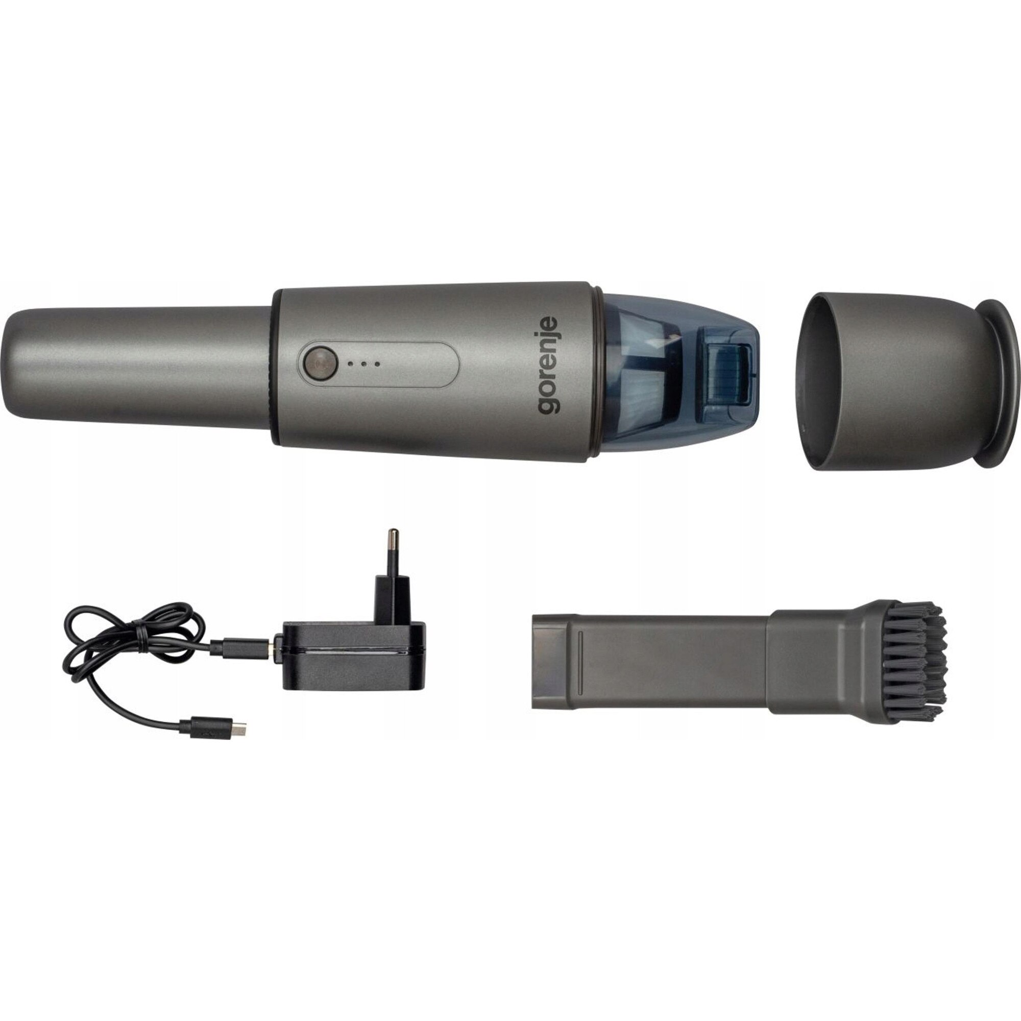 Aspirator fara fir Gorenje, model MVC72HGA, 10W, HEPA, antracit, 0.1l