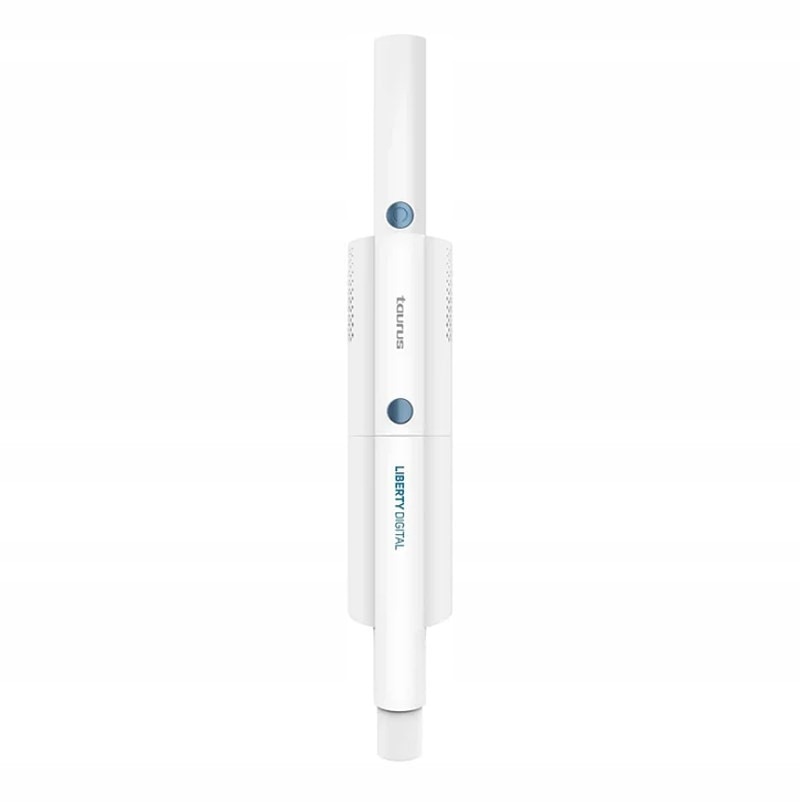 Aspirator manual Taurus Liberty Digital, 120W, alb, 430x110x170mm, fara sac
