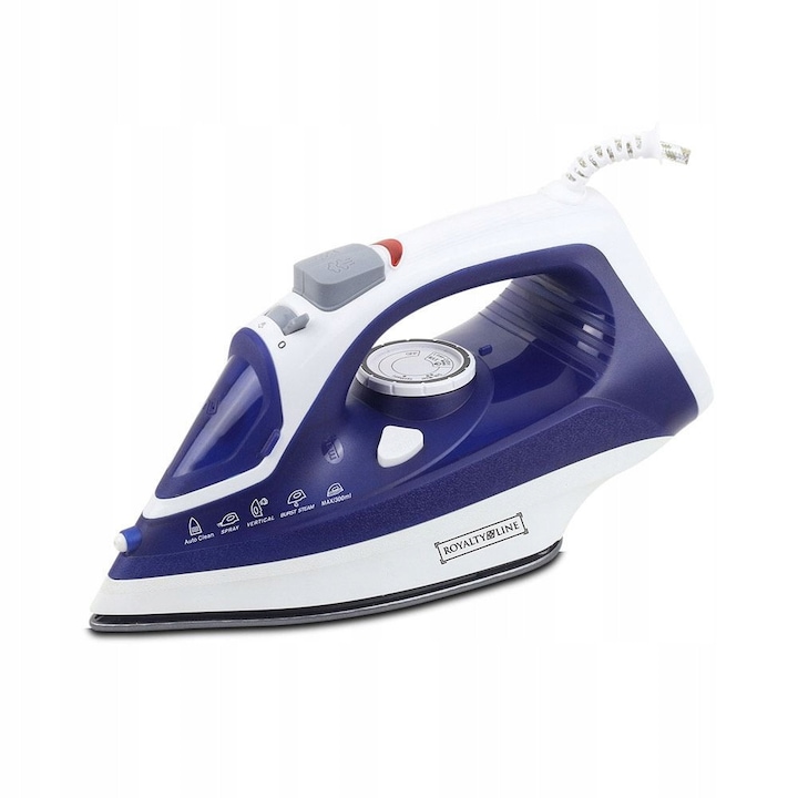 Fier de calcat cu abur Royalty Line, 2300W, ceramica, sistem auto-curatare, 400ml