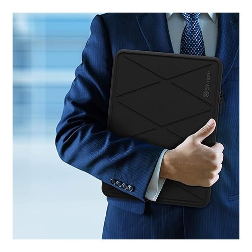Etui laptop Smatree Hard Shell, 15,6 inch, rezistent la apa, dimensiuni 36,8x25,6x2cm, negru