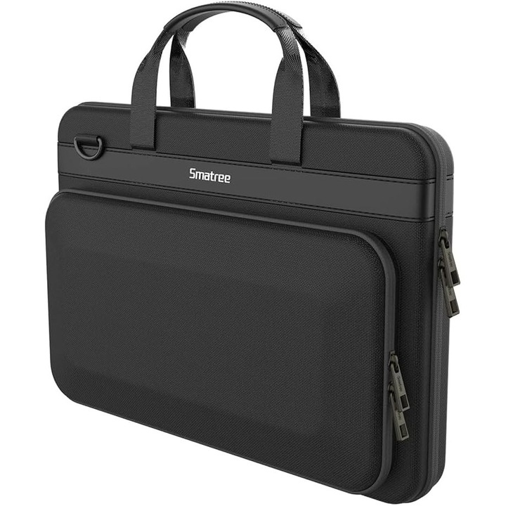 Smatree A800XL laptop táska, vízálló, 46x34x11cm, fekete, dupla EVA védelemmel