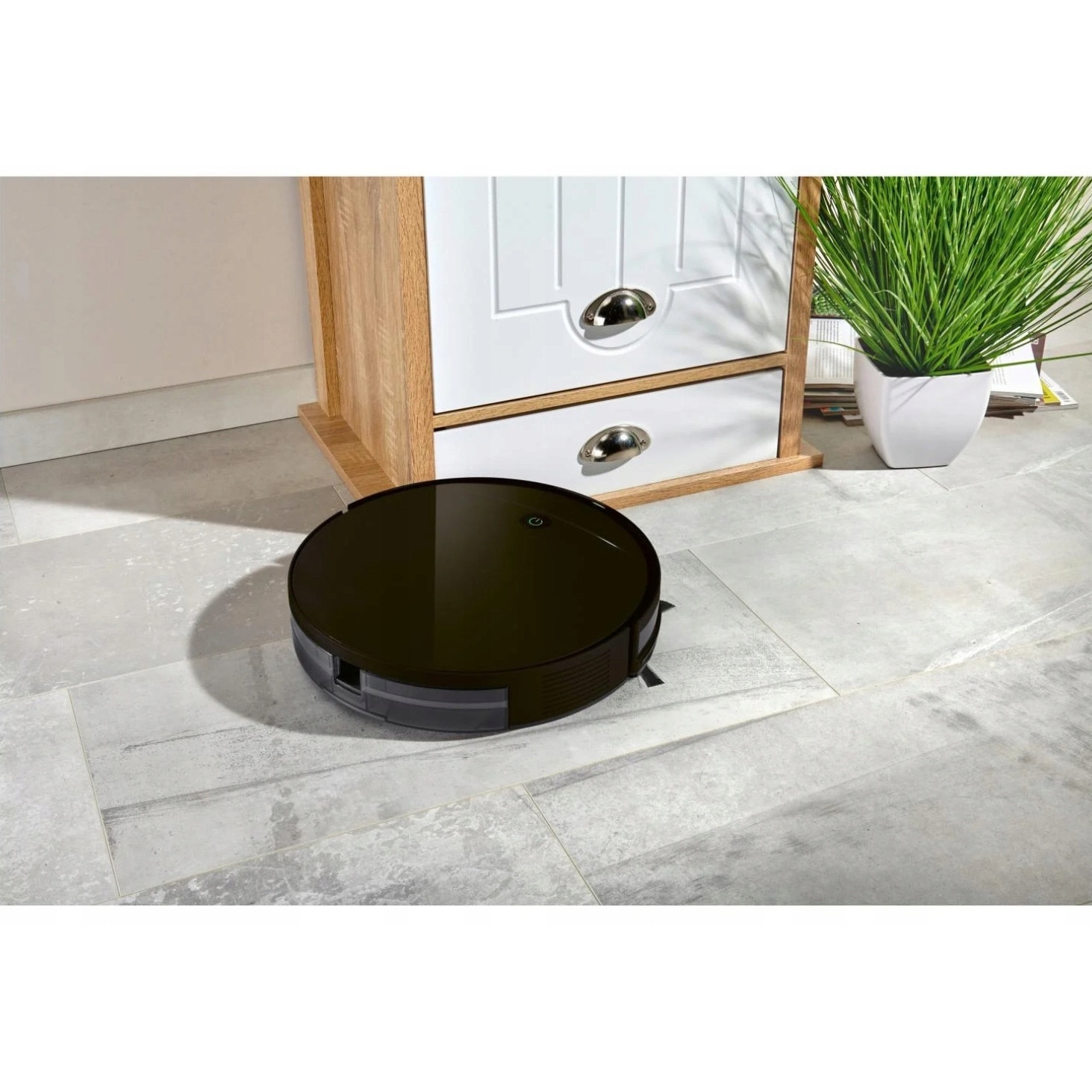 Robot de curatare Silvercrest SSRA D3, 5 moduri de curatare, negru, 325x79mm