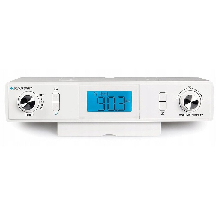 Blaupunkt KR10WH órás rádió, AM/FM, időzítő, fehér, 260x50x155mm