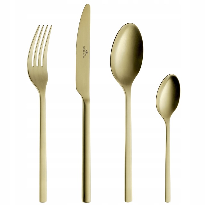 Gerlach MODERN GOLD 24 részes evőeszközkészlet, 18/10 rozsdamentes acél, matt, arany színű, 6 személyes