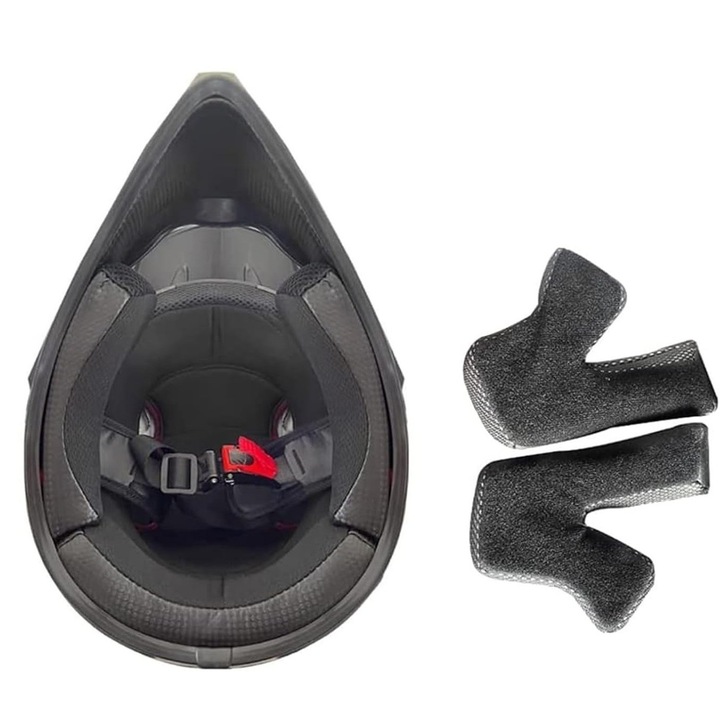 Casca motociclism copii L 56-57cm, set cu manusi si cagula, multicolor