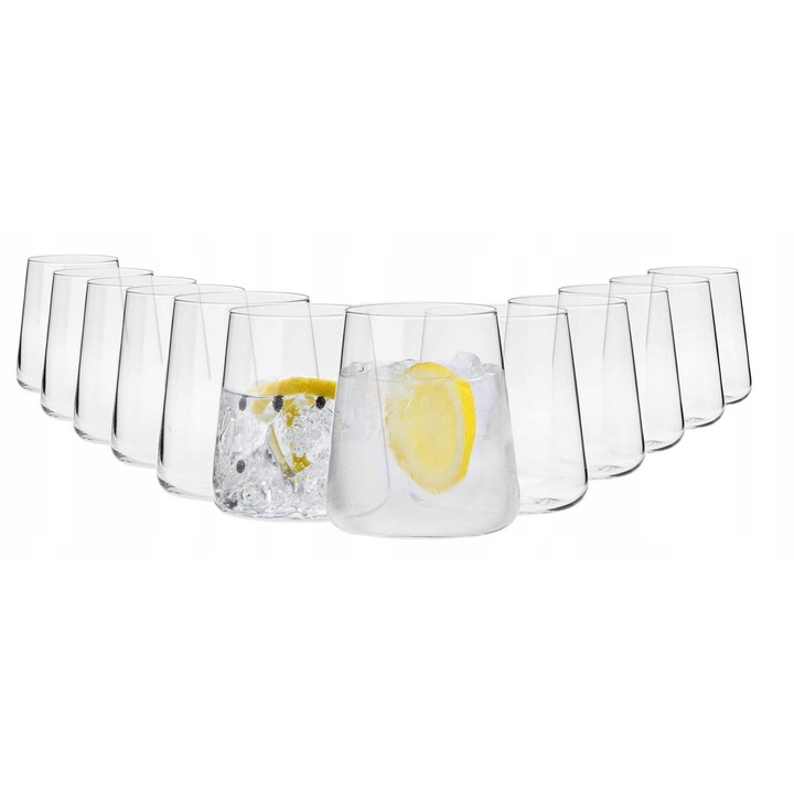 Pohárkészlet italokhoz, 6 darab, 430ml, whisky, többszínű