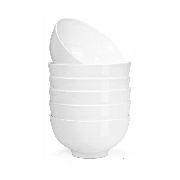 Set 10 boluri ceramice 300ml pentru mic dejun