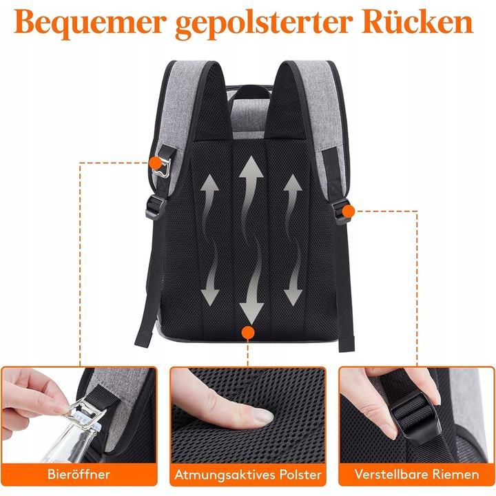 Rucsac termic 26L Lifewit, impermeabil, gri