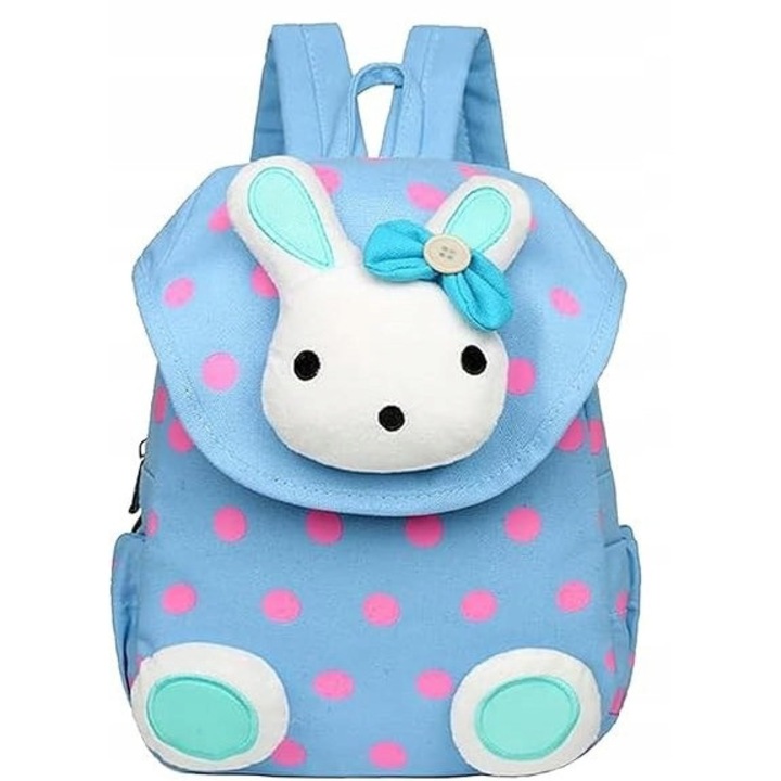 Ghiozdan copii cu jucarie din plus, moale, usor, reglabil