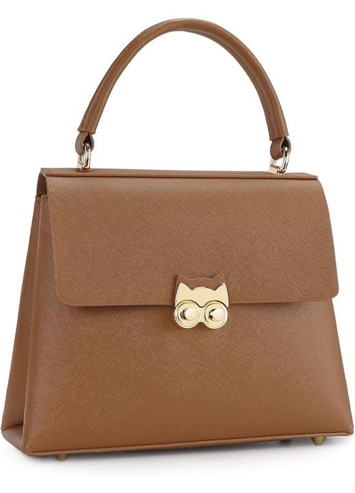 Geanta de dama maro eleganta, design vintage, dimensiuni 25x10x20cm, cu curea reglabila