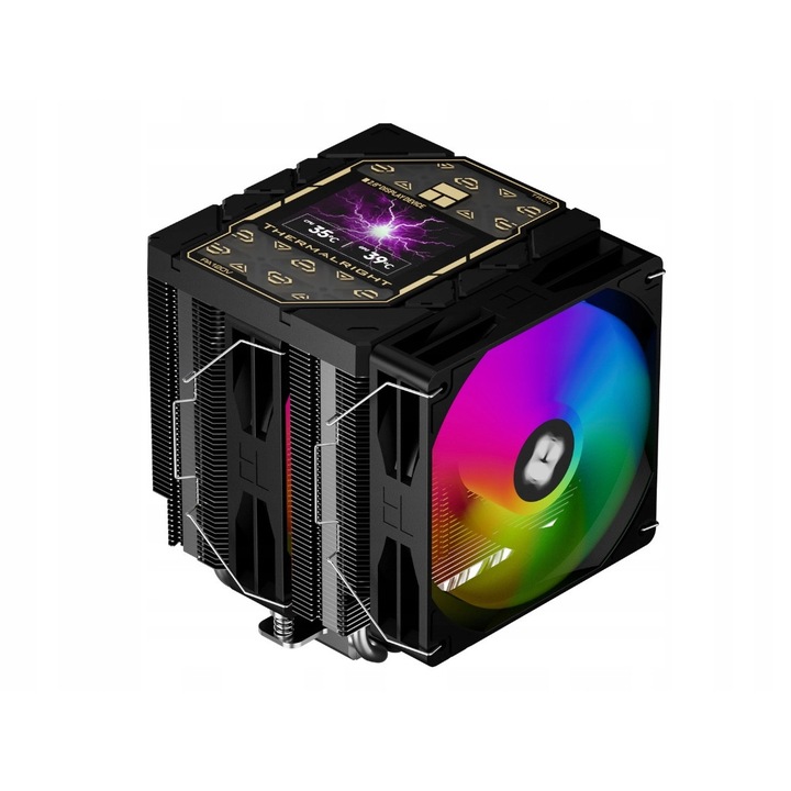 Racire procesor Thermalright Peerless Assassin 120 Vision ARGB, 2 ventilatoare 12cm, negru, 125x138x162mm