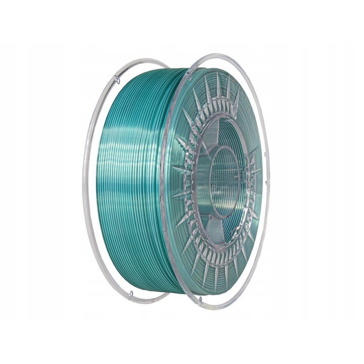 Filament 3D Silk Dual 1kg 1,75mm Hideg zöld / Fehér, 200x70mm