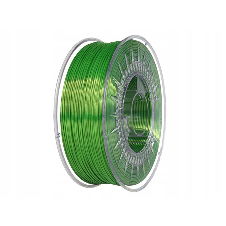 Filament 3D Devil Design Silk 1kg 1,75mm Super zöld, 225C, 200x70mm, 1 db-os készlet.