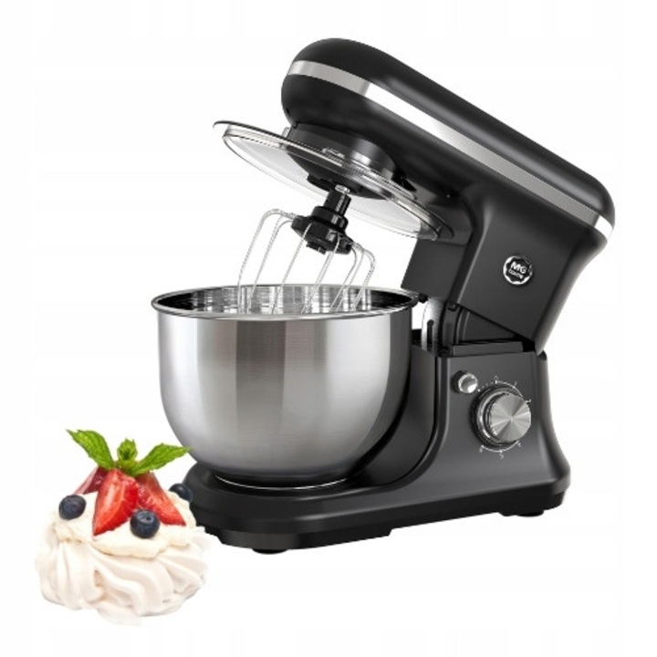 Mikser planetar MG HOME 5L, 1200W, 3 accesorii, negru
