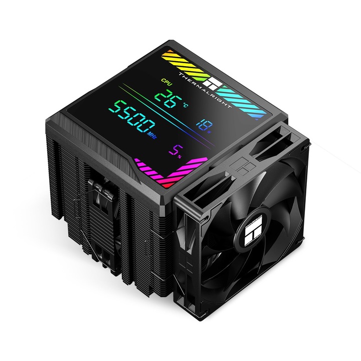 Racire CPU Thermalright Peerless Assassin 140 Digital, 120/140mm, negru, 160x140x165mm