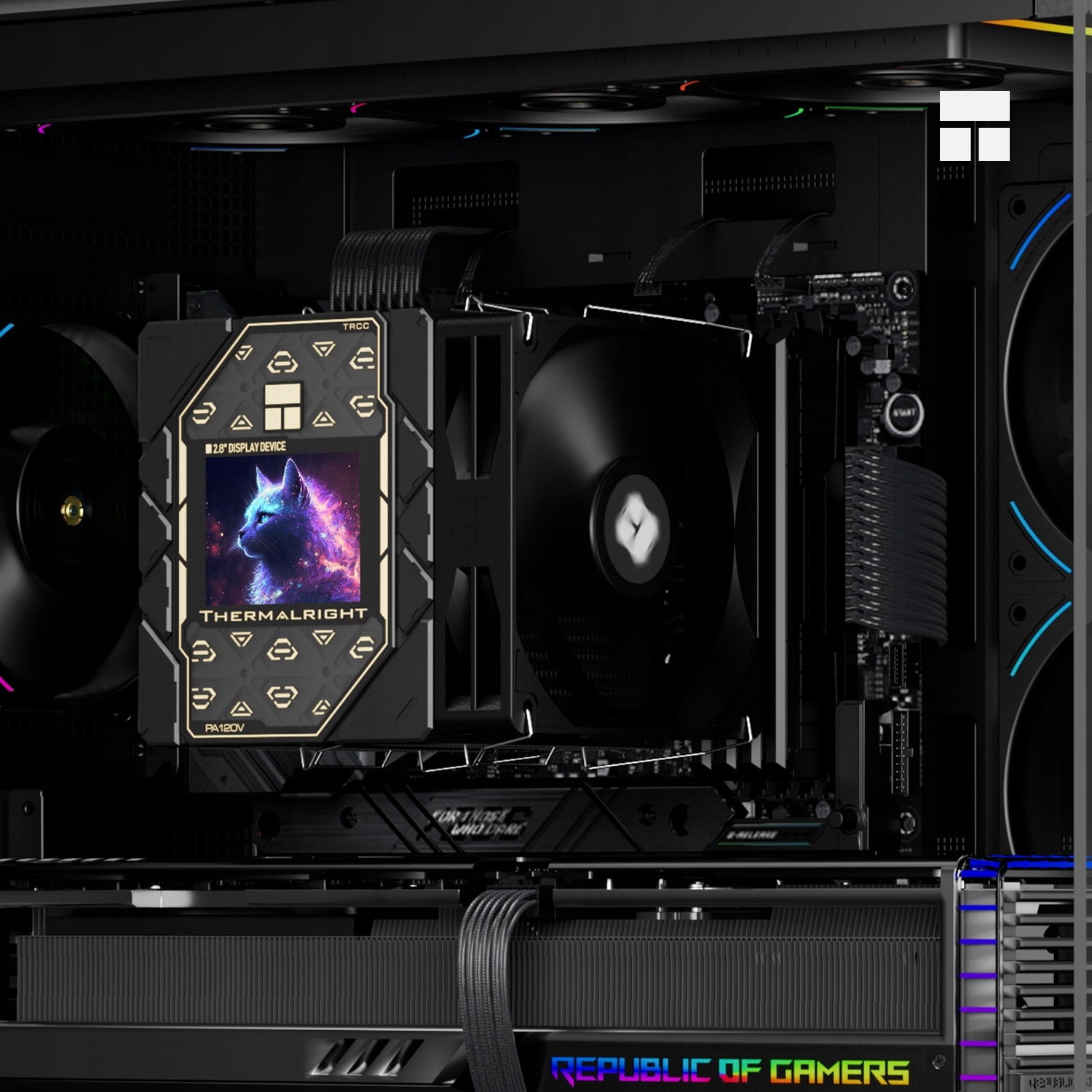 Thermalright Phantom Spirit 120 CPU luchtkoeler, 7 heatpipes CPU koeler