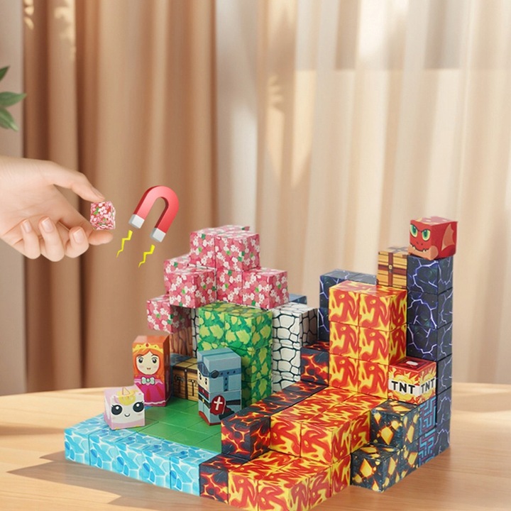 Set de constructie, 150 elemente, jucarie educationala DIY STEM, multicolor