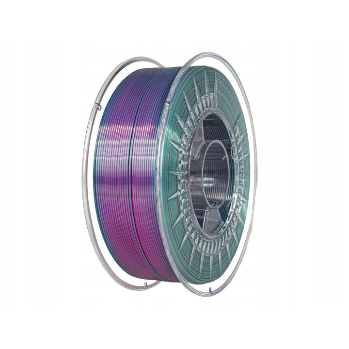 Filament 3D Selyem Dual 1kg 1,75mm Gyöngyház rózsaszín / Hideg zöld