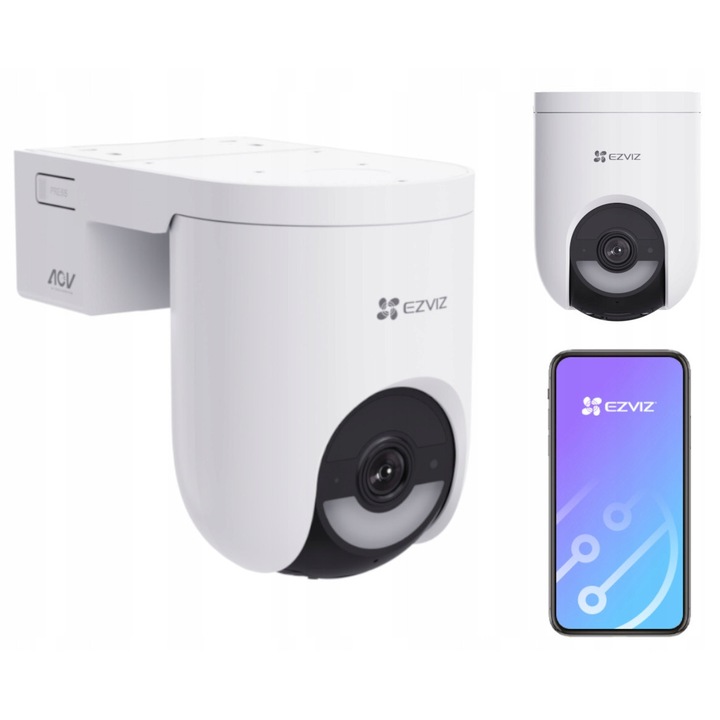 Camera de supraveghere EZVIZ HB8 Lite 4MP 4G, alb, 137,5x100,5x168mm