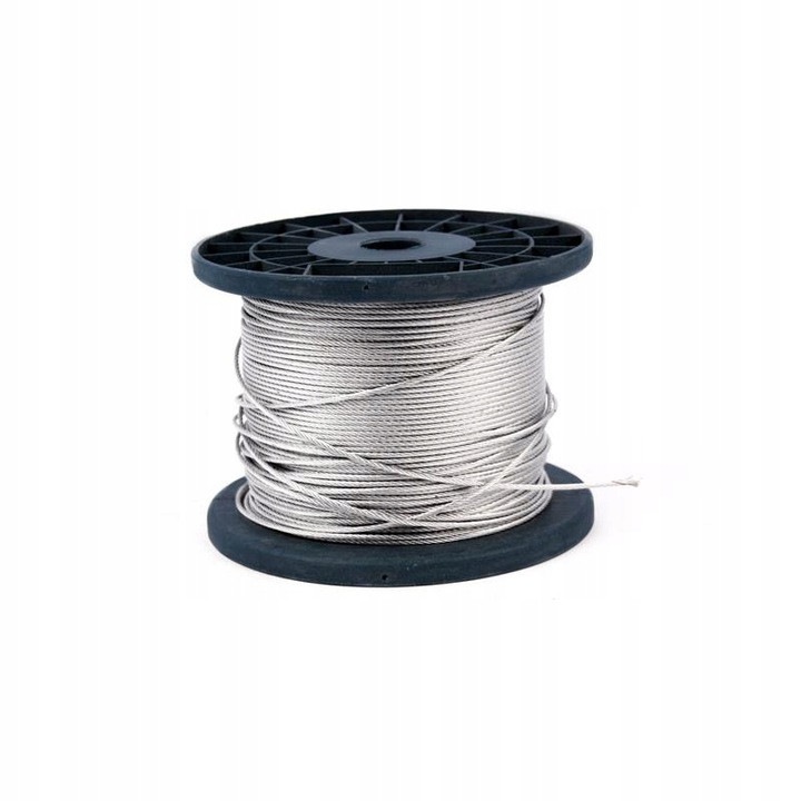 Acélsodrony PVC bevonattal 5mm/2.5mm, 200m, ellenálló
