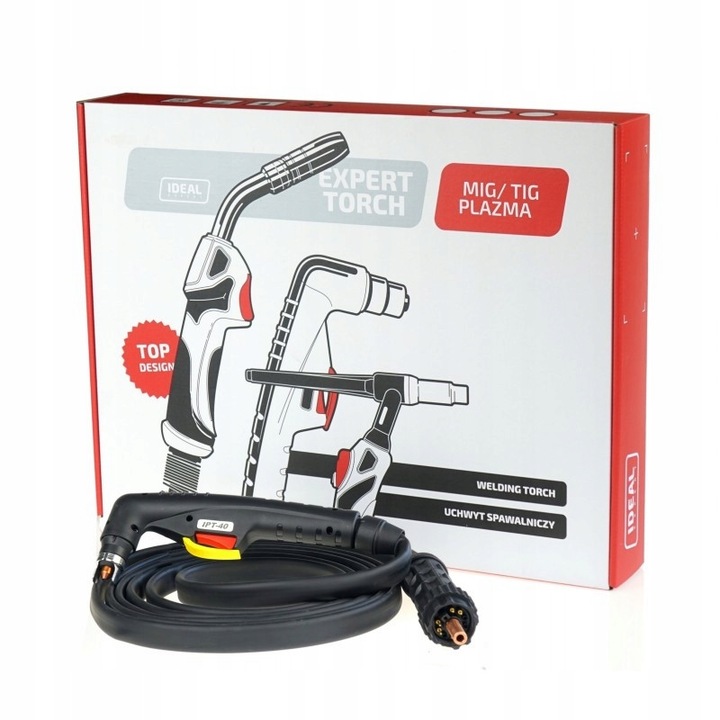 Plazmavágó pisztoly, IDEAL, IPT40, 4m, központi csatlakozás, ergonomikus használat, fémvágáshoz