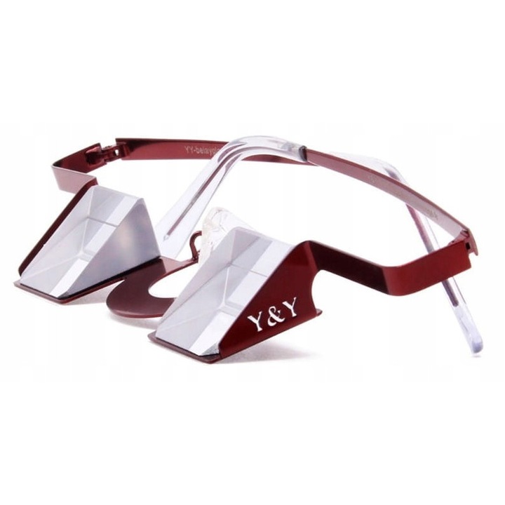 Ochelari de asigurare YY Classic, rosu Bordeaux, rezistenti la impact, greutate 36g